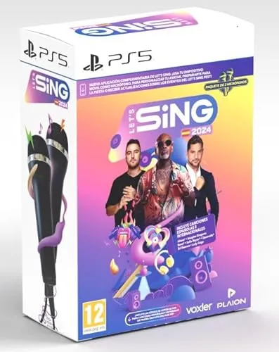 Let's Sing 2024 PS5 com 2 Microfones - Jogo de Karaoke