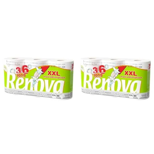 Renova Rolo de Cozinha Folha Dupla - Pack 2x3 Rolos Decorados