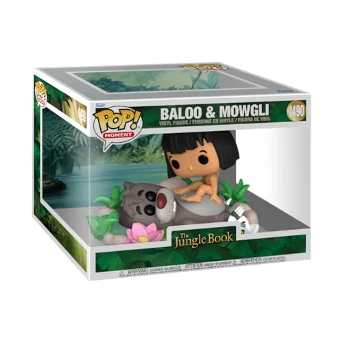 Funko Pop! Moment: Baloo e Mogli - O Livro da Selva - Figura Colecionável