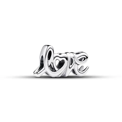 Charm Pandora Moments Love 793055C00 em Prata com Coração