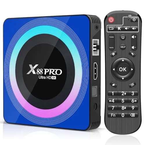 X88 PRO TV Box Android 13 com Processador RK3528 4GB/64GB WiFi 6