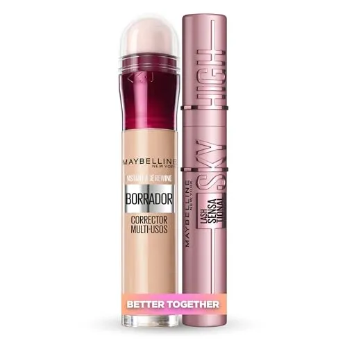 Maybelline New York Kit Máscara Sky High + Corretor Multiusos Light