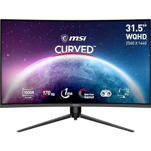 Monitor MSI G32CQ5P Gaming Curvo 31.5" WQHD 170Hz