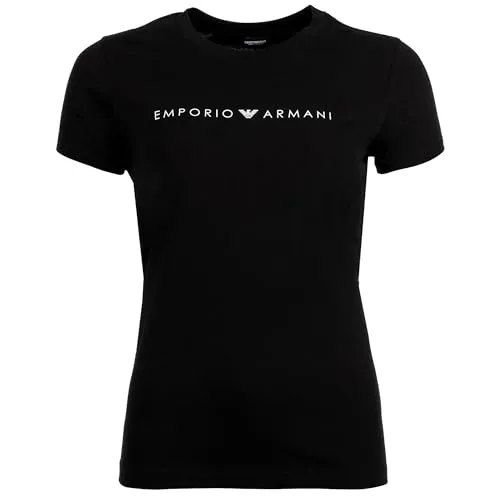 T-shirt Emporio Armani Iconic Logoband Feminina em Algodão Orgânico