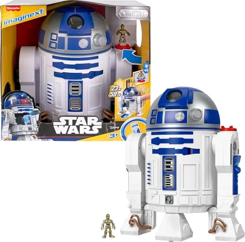 Fisher-Price Imaginext Star Wars R2D2 - Robô Interativo com Luzes e Sons