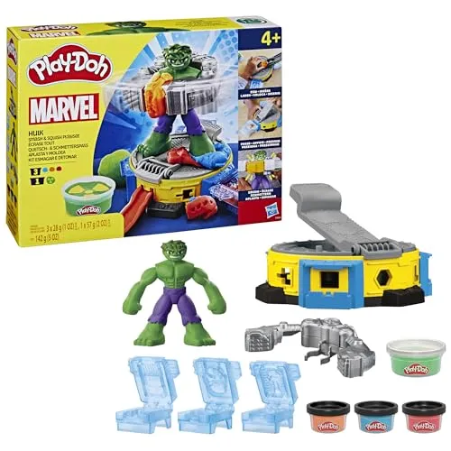 Play-DOH Hulk Smash and Squish - Conjunto de Modelagem Marvel