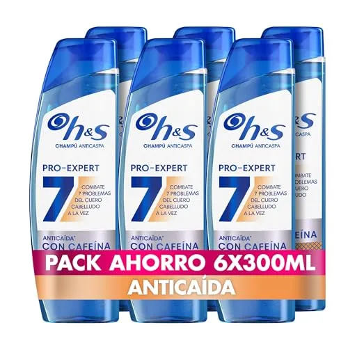 H&S Pro-Expert 7 Champô Anticaspa e Anticaída com Cafeína