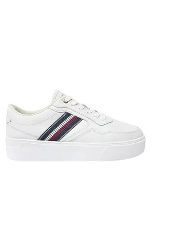 Sapatilhas Tommy Hilfiger Stripes Platform Femininas com Sola Plataforma