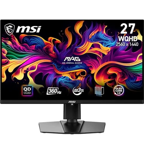 MSI MAG 271QPX QD-OLED - Monitor Gaming 26,5" WQHD 360Hz