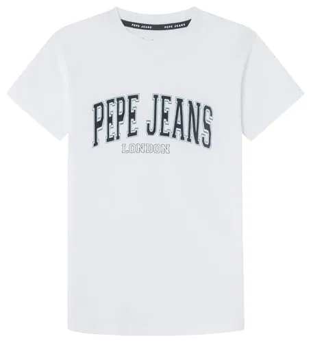 T-shirt Pepe Jeans Bain Unissexo Manga Curta Estampada