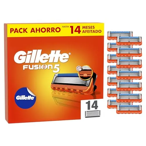 Gillette Fusion5 - 14 Lâminas de Substituição para Máquina de Barbear