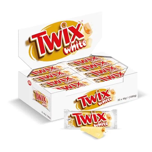 Twix White - Chocolate Branco com Bolacha e Caramelo