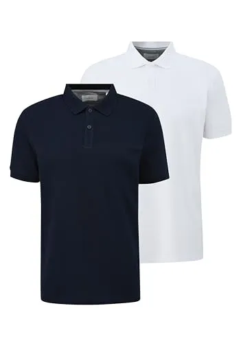 s.Oliver 2138262 Pack Duplo de Polos Clássicos Masculinos