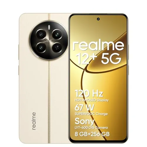 Realme 12+ 5G: Telemóvel com Ecrã AMOLED 120Hz e Câmara Sony 50MP