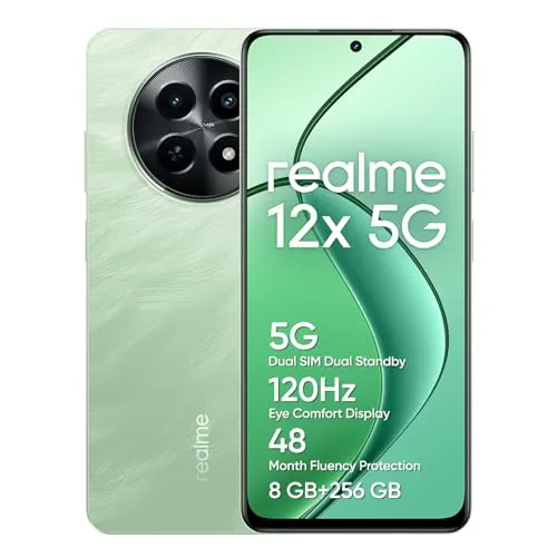 Realme 12x 5G: Telemóvel com Processador 6nm e Ecrã 120Hz