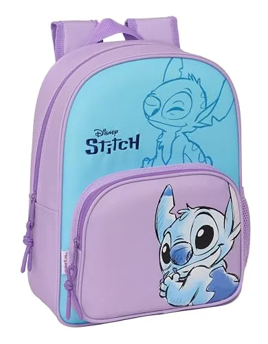 Mochila Stitch Sweet Infantil | Escolar Ergonómica com Alças Almofadadas