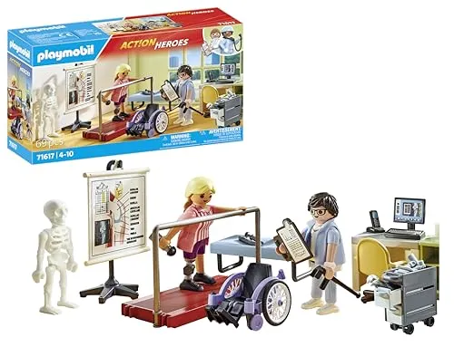 PLAYMOBIL Action Heroes 71617 - Consultório de Ortopedia com Acessórios