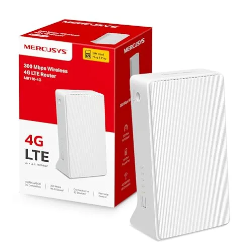 Mercusys MB110-4G Router Wi-Fi Dual Band com Suporte 4G LTE