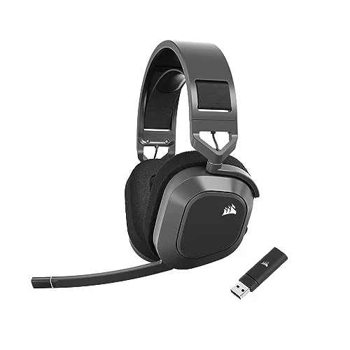 Corsair HS80 MAX Wireless - Auscultadores Gaming com Bluetooth e Áudio Hi-Fi