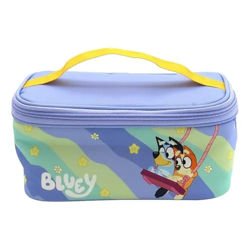 Necessaire Bluey Light Waves Infantil com Compartimentos