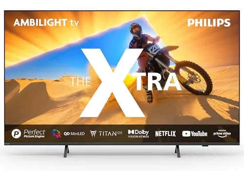 Philips Ambilight La Xtra 65PML9019 - Smart TV MiniLED com Quantum Dot