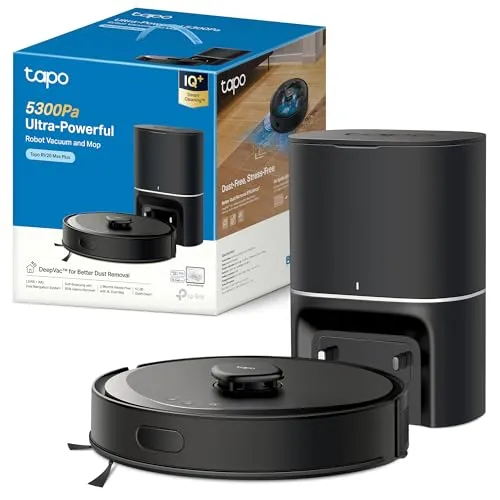 Tapo RV30 MAX Plus: Aspirador Robô com Base de Auto-Esvaziamento e Mapeamento LiDAR