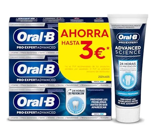 Oral-B Pro-Expert Advanced Science Deep Clean - Pasta Dentífrica Pack 3x75ml