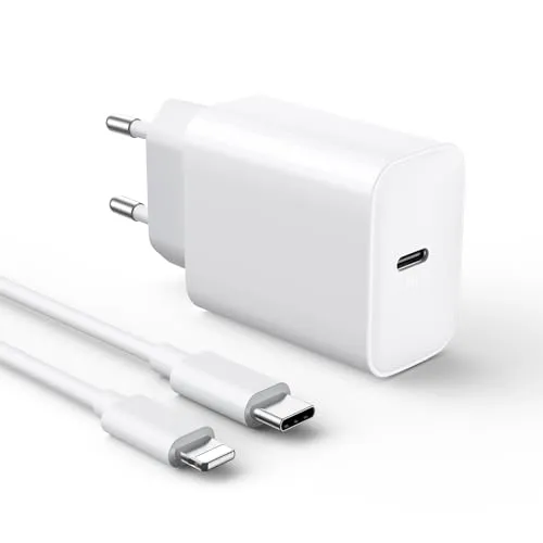 Carregador Rápido USB-C 30W com Cabo 2m para iPhone e iPad