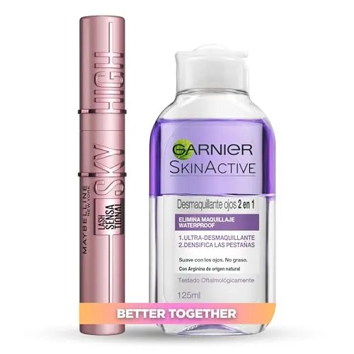 Maybelline Sky High + Garnier Skin Active: Kit Máscara de Pestanas e Desmaquilhante