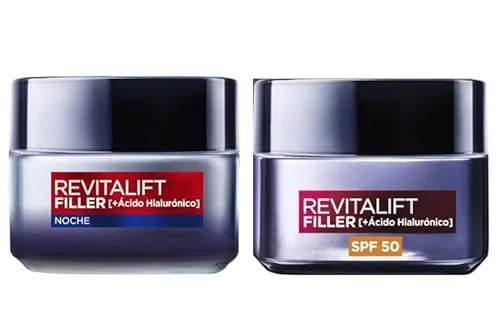 L'Oréal Paris Pack Revitalift Filler - Creme Dia SPF50 + Creme Noite Anti-idade