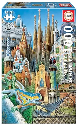 Puzzle Educa Miniature 1000 Peças - Obras de Gaudí em Miniatura