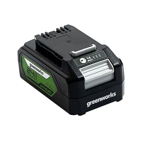 Bateria Greenworks G24B4 24V 4Ah Iões de Lítio com Carregamento Rápido