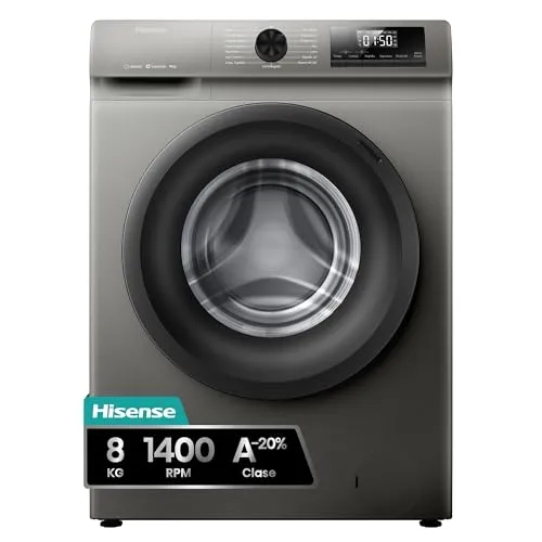 Hisense WF1Q8041BT - Máquina de Lavar Roupa 8kg com Tecnologia Inverter