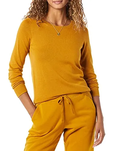 Amazon Essentials Jersey Feminino Gola Redonda Manga Comprida