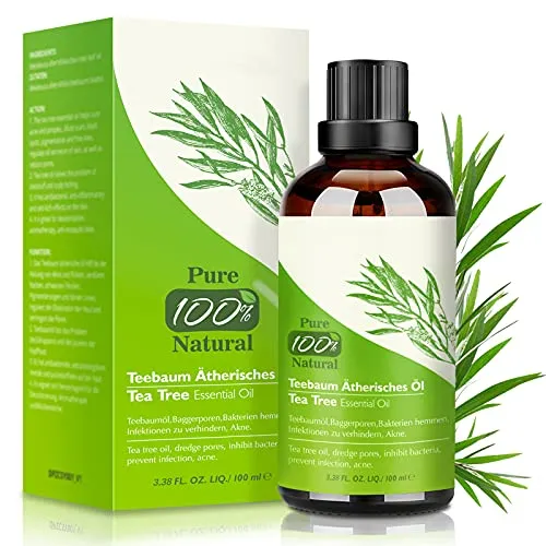 Tea Tree Oil 100% Natural - Óleo Essencial de Melaleuca 100ml