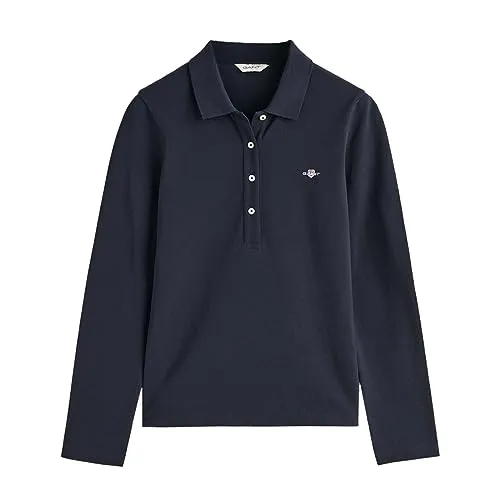 Polo GANT Slim Shield LS Pique Feminina