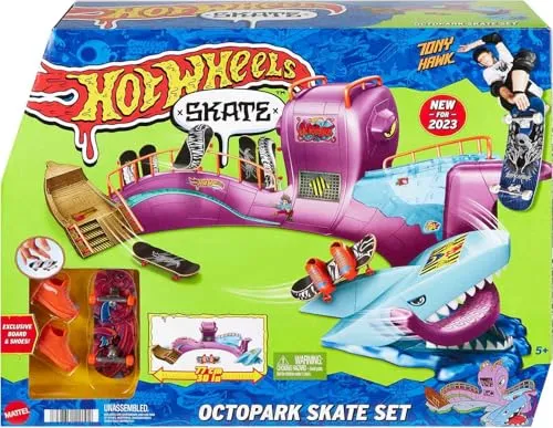 Hot Wheels Octopark Skate Set - Parque de Skate com Rampas e Acessórios