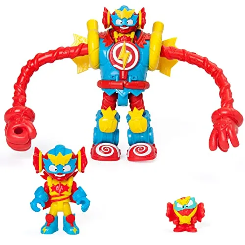 SUPERTHINGS Superbot Sugarfun - Robot Articulado com Personagens Exclusivos