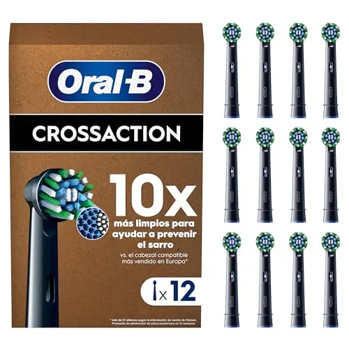 Oral-B Pro CrossAction - Pack 12 Cabeças de Substituição para Escova Elétrica