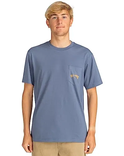 T-shirt Billabong Stacked Arch Masculina com Logótipo