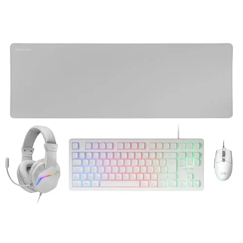 Mars Gaming MCP-RGB3 - Pack Gaming com Teclado TKL, Rato e Auscultadores RGB