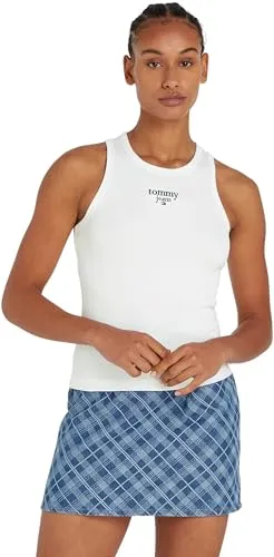 Tommy Jeans Top de Alças Slim Fit Feminino