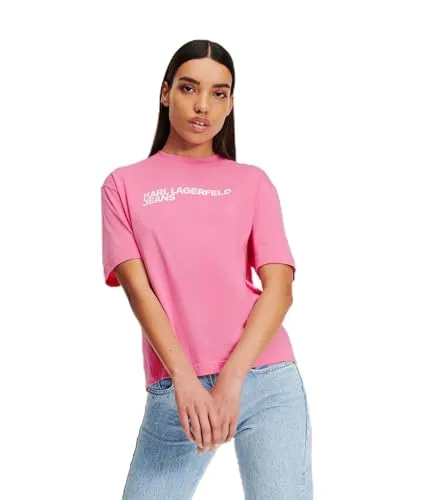 T-shirt Karl Lagerfeld Jeans Regular Feminina em Algodão Orgânico