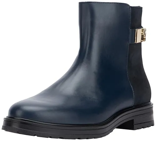 Botins Tommy Hilfiger em Pele Genuína para Senhora