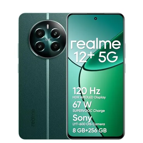 Realme 12+ 5G: Telemóvel com Ecrã AMOLED 120Hz e Câmara Sony 50MP