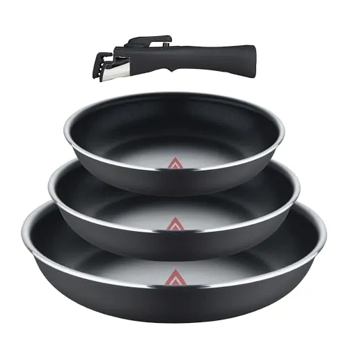 Bergner Click&Cook - Conjunto 4 Frigideiras Antiaderentes com Pega Amovível