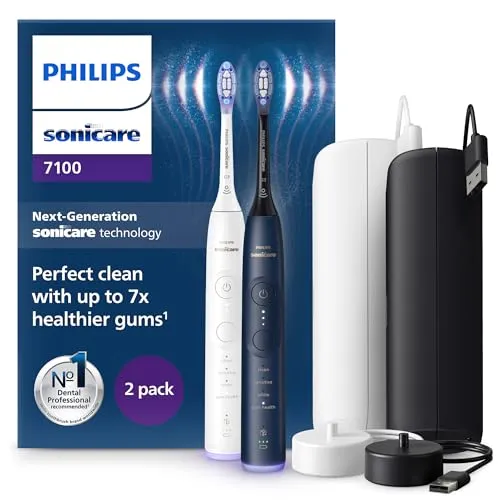 Philips Sonicare 7100 - Escova de Dentes Elétrica Sónica com 62.000 Movimentos/Min