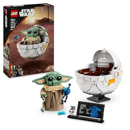 LEGO Star Wars 75403 Grogu com Aerocuna - Figura Articulada Baby Yoda