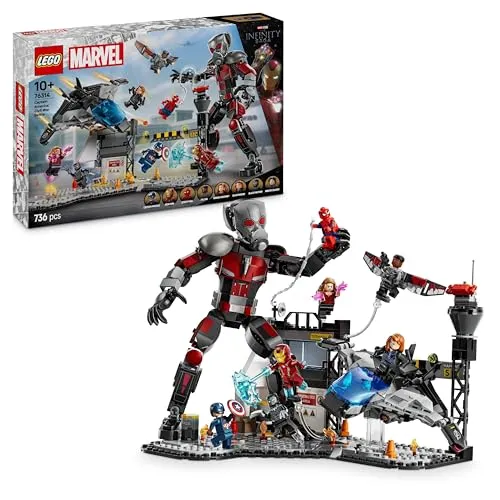 LEGO Marvel Civil War - Set de Construção com Quinjet e 8 Super-Heróis