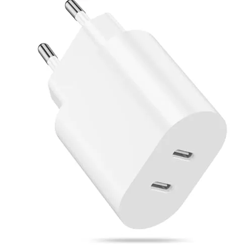 Carregador USB-C Dual Port 20W - Carregador Rápido para iPhone e Android